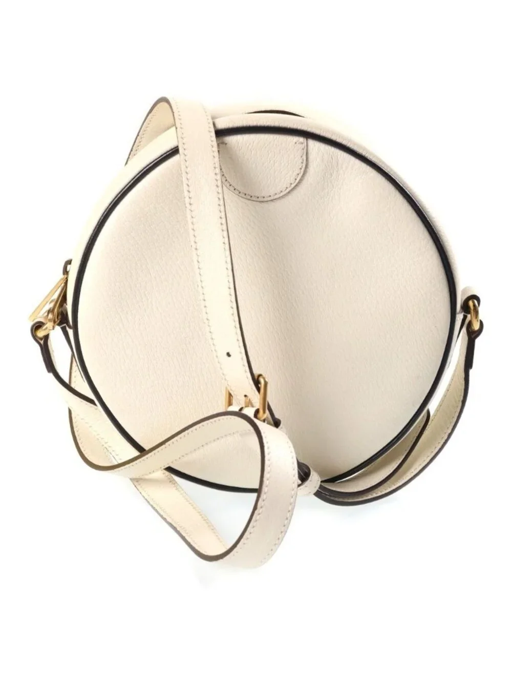 Gucci Marmont White Black Leather Shoulder Bag